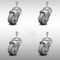 Service Caster 3.5 Inch SS Gray Polyurethane Wheel Swivel 3/8 Inch Threaded Stem Caster Set SCC SCC-SSTS20S3514-PPUB-381615-4 - alternate 3